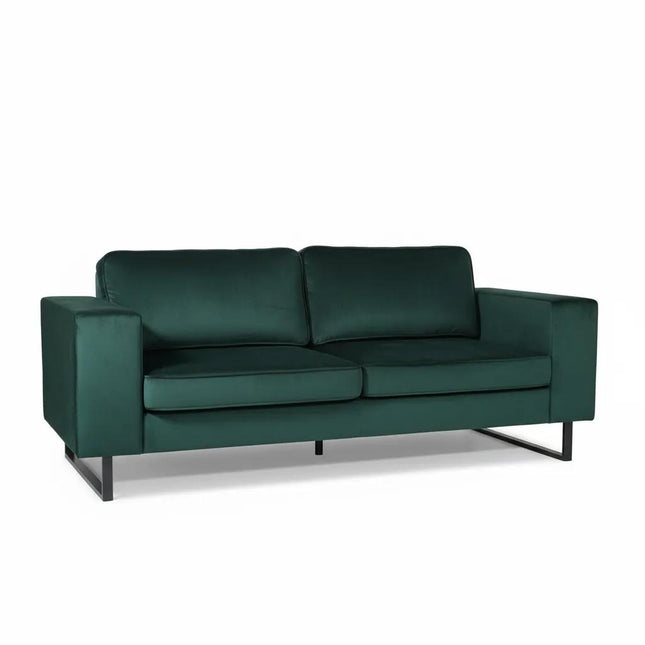 Zitbank donkergroen velvet 225cm Zora